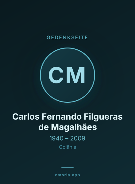Gedenkportrait von Carlos Fernando Filgueras de Magalhães