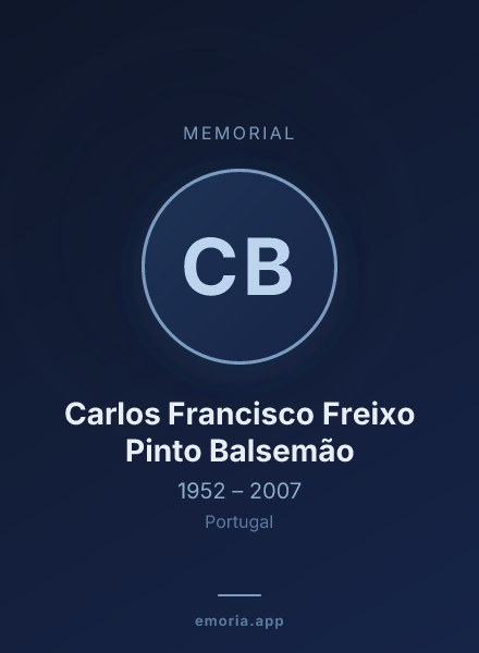 Memorial portrait of Carlos Francisco Freixo Pinto Balsemão