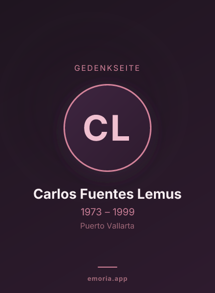 Gedenkportrait von Carlos Fuentes Lemus