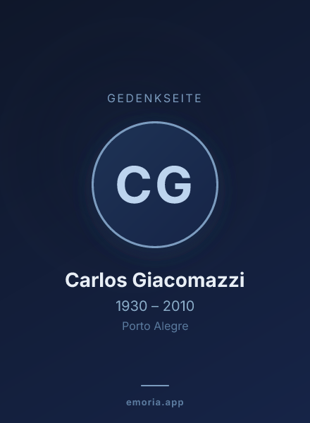 Gedenkportrait von Carlos Giacomazzi