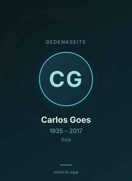 Gedenkportrait von Carlos Goes