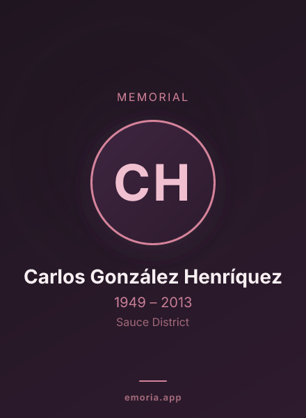 Memorial portrait of Carlos González Henríquez