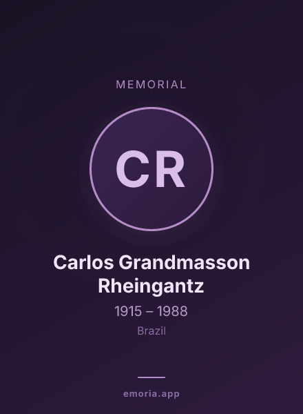 Memorial portrait of Carlos Grandmasson Rheingantz