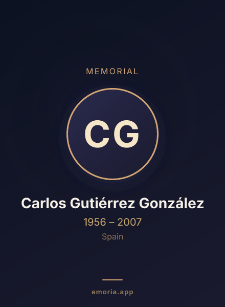 Memorial portrait of Carlos Gutiérrez González