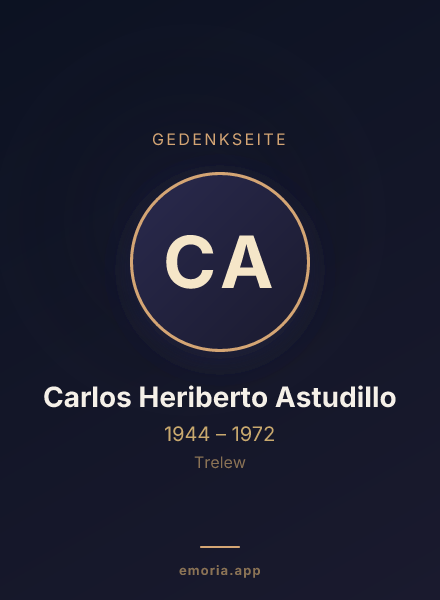 Gedenkportrait von Carlos Heriberto Astudillo