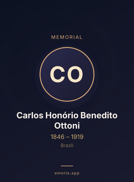 Memorial portrait of Carlos Honório Benedito Ottoni