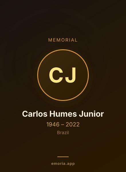 Memorial portrait of Carlos Humes Junior