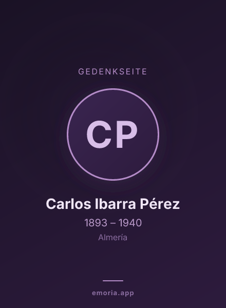 Gedenkportrait von Carlos Ibarra Pérez