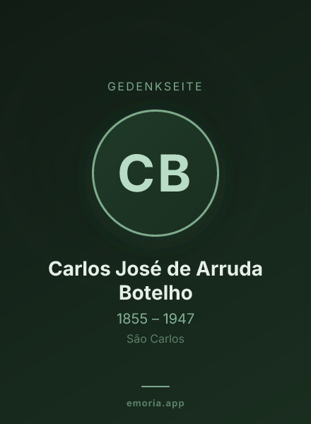 Gedenkportrait von Carlos José de Arruda Botelho