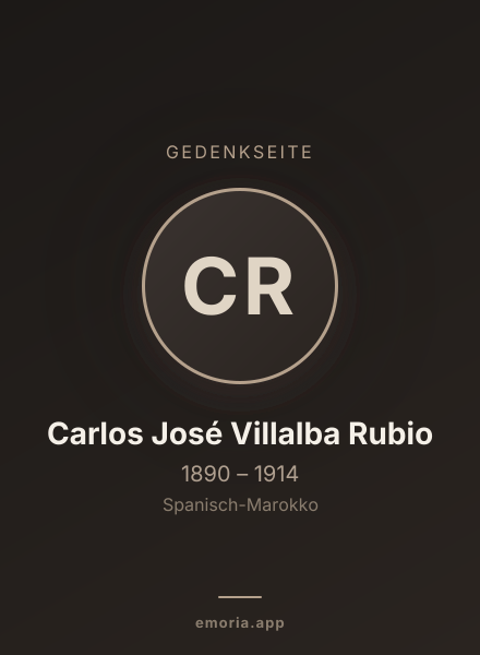 Gedenkportrait von Carlos José Villalba Rubio