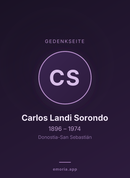 Gedenkportrait von Carlos Landi Sorondo