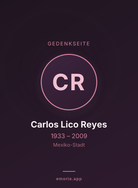 Gedenkportrait von Carlos Lico Reyes