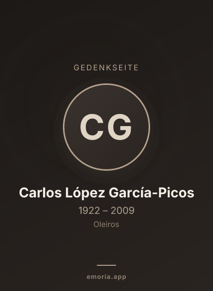 Gedenkportrait von Carlos López García-Picos