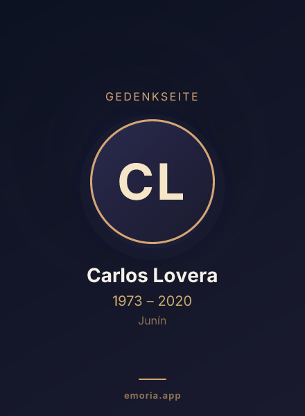 Gedenkportrait von Carlos Lovera
