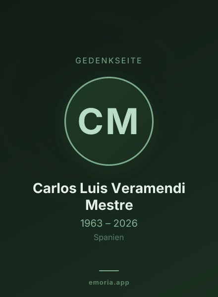 Gedenkportrait von Carlos Luis Veramendi Mestre