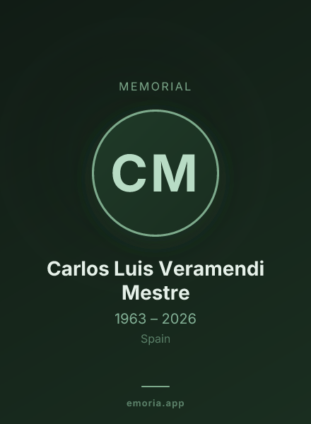Memorial portrait of Carlos Luis Veramendi Mestre