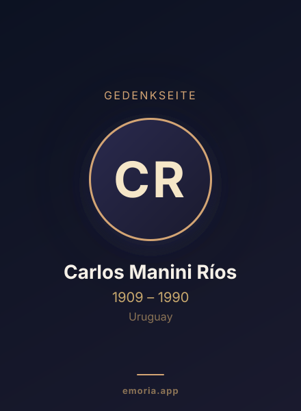 Gedenkportrait von Carlos Manini Ríos