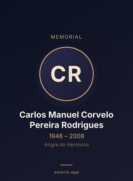 Memorial portrait of Carlos Manuel Corvelo Pereira Rodrigues