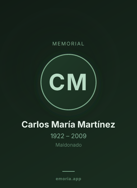 Memorial portrait of Carlos María Martínez