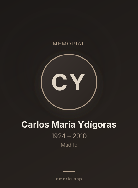 Memorial portrait of Carlos María Ydígoras