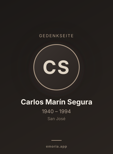 Gedenkportrait von Carlos Marín Segura