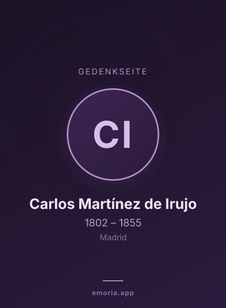 Gedenkportrait von Carlos Martínez de Irujo