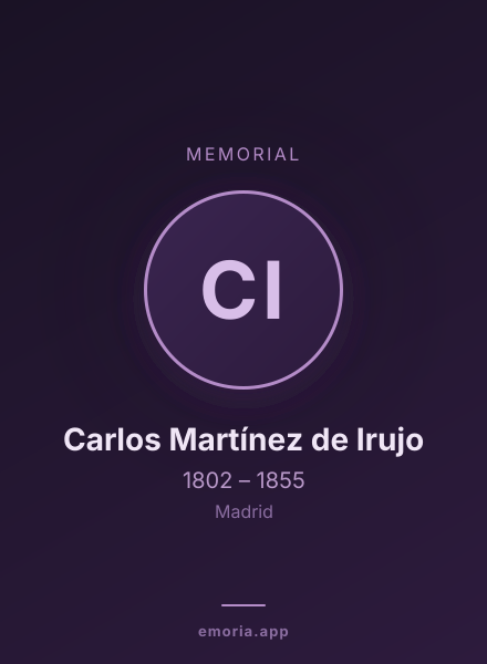 Memorial portrait of Carlos Martínez de Irujo