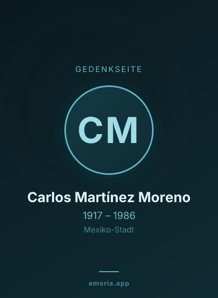 Gedenkportrait von Carlos Martínez Moreno
