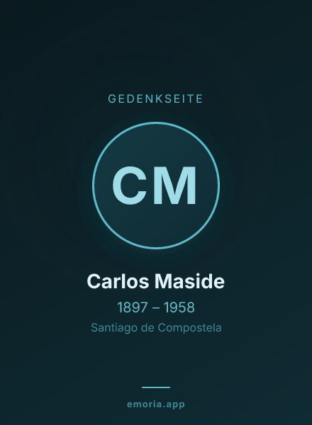 Gedenkportrait von Carlos Maside