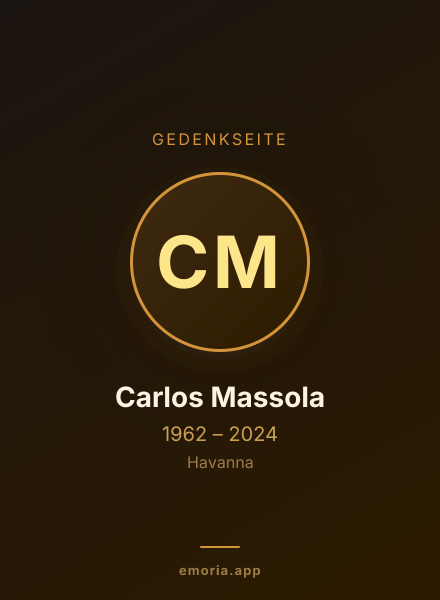 Gedenkportrait von Carlos Massola