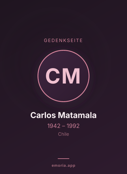 Gedenkportrait von Carlos Matamala