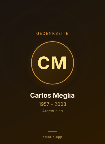 Gedenkportrait von Carlos Meglia