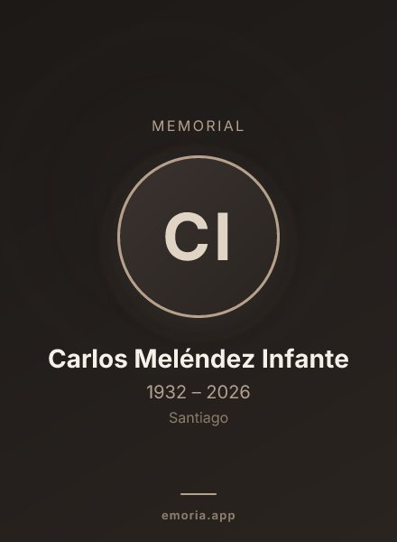 Memorial portrait of Carlos Meléndez Infante