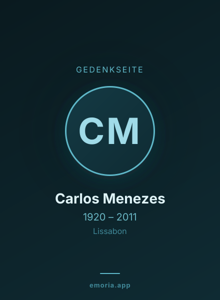 Gedenkportrait von Carlos Menezes