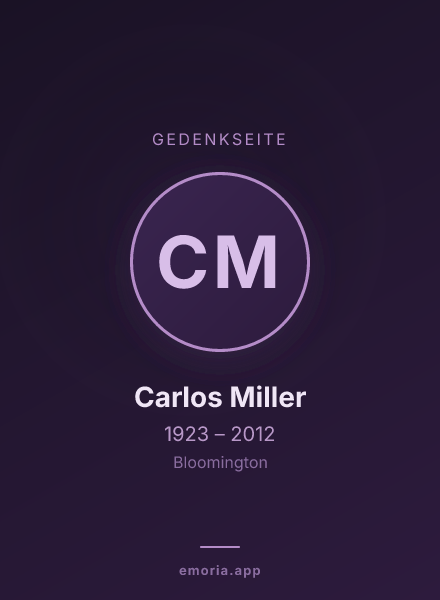 Gedenkportrait von Carlos Miller