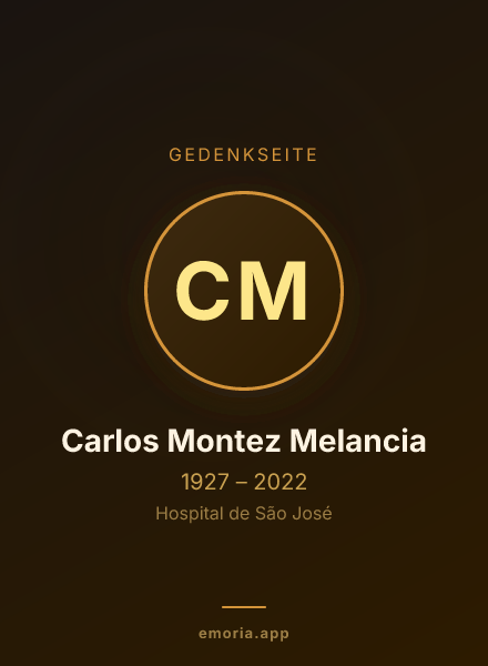 Gedenkportrait von Carlos Montez Melancia