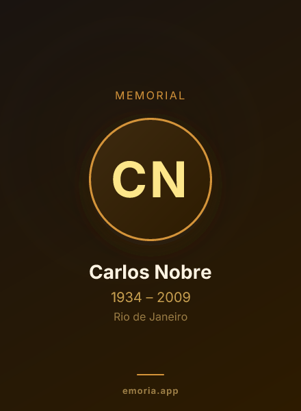 Memorial portrait of Carlos Nobre