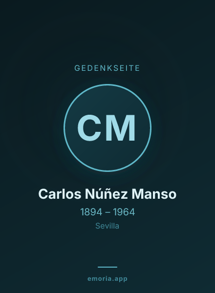 Gedenkportrait von Carlos Núñez Manso