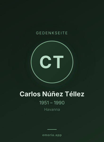 Gedenkportrait von Carlos Núñez Téllez