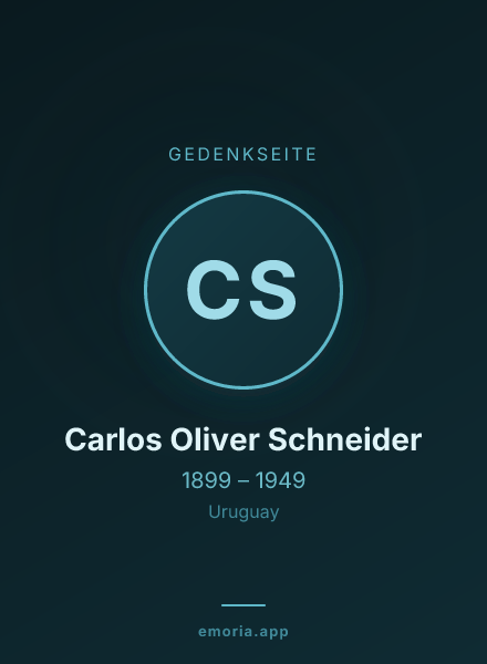 Gedenkportrait von Carlos Oliver Schneider
