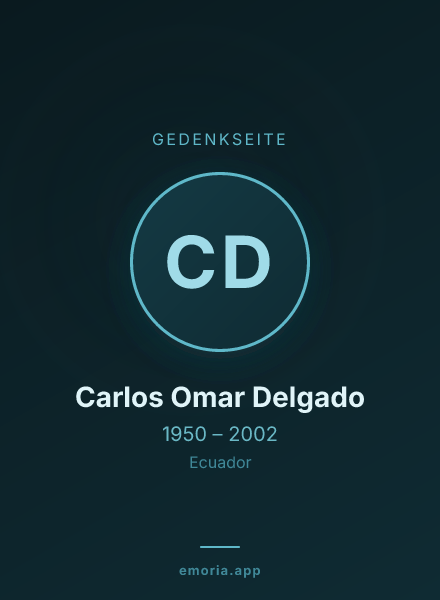 Gedenkportrait von Carlos Omar Delgado