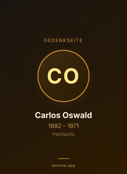 Gedenkportrait von Carlos Oswald
