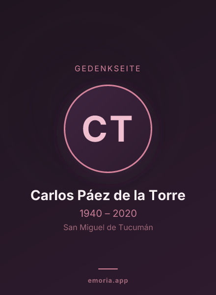 Gedenkportrait von Carlos Páez de la Torre