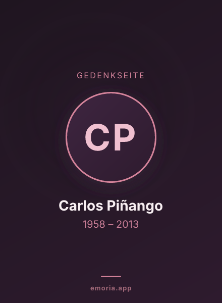 Gedenkportrait von Carlos Piñango
