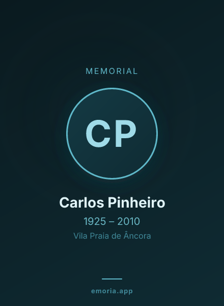Memorial portrait of Carlos Pinheiro