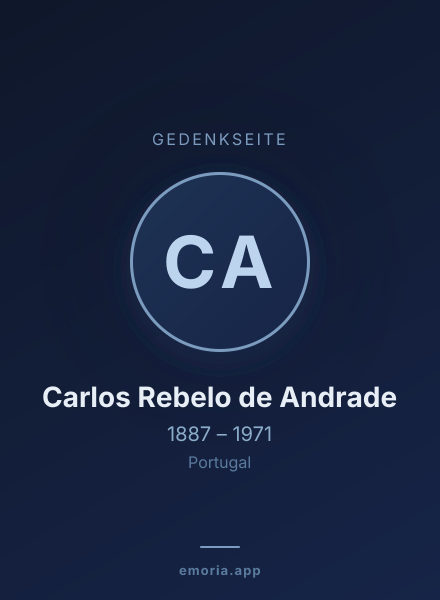 Gedenkportrait von Carlos Rebelo de Andrade