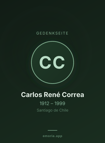 Gedenkportrait von Carlos René Correa