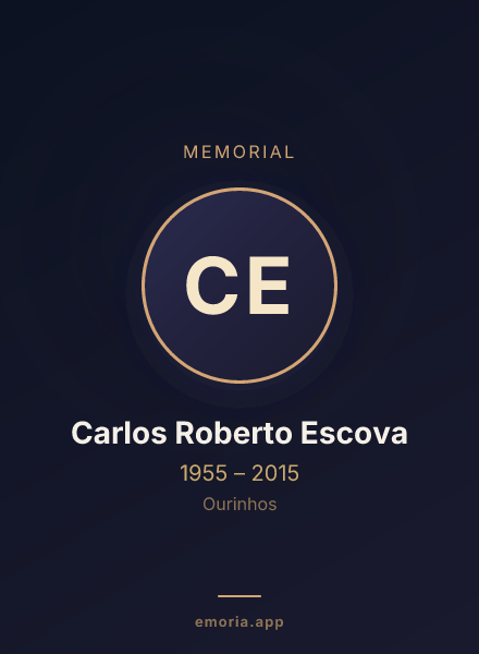 Memorial portrait of Carlos Roberto Escova