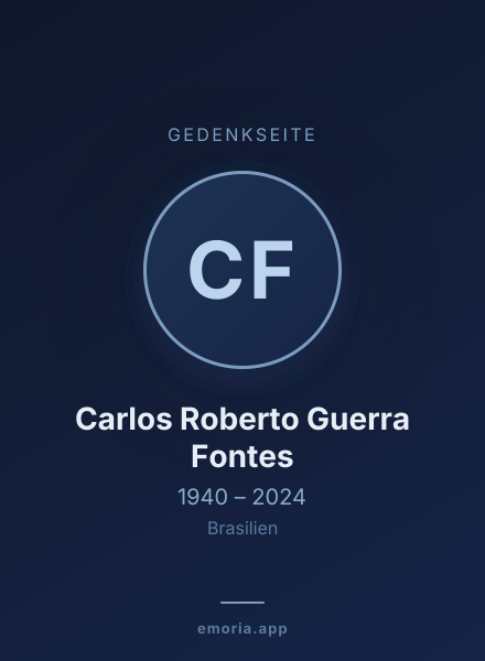 Gedenkportrait von Carlos Roberto Guerra Fontes