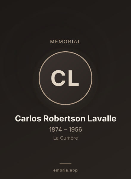 Memorial portrait of Carlos Robertson Lavalle